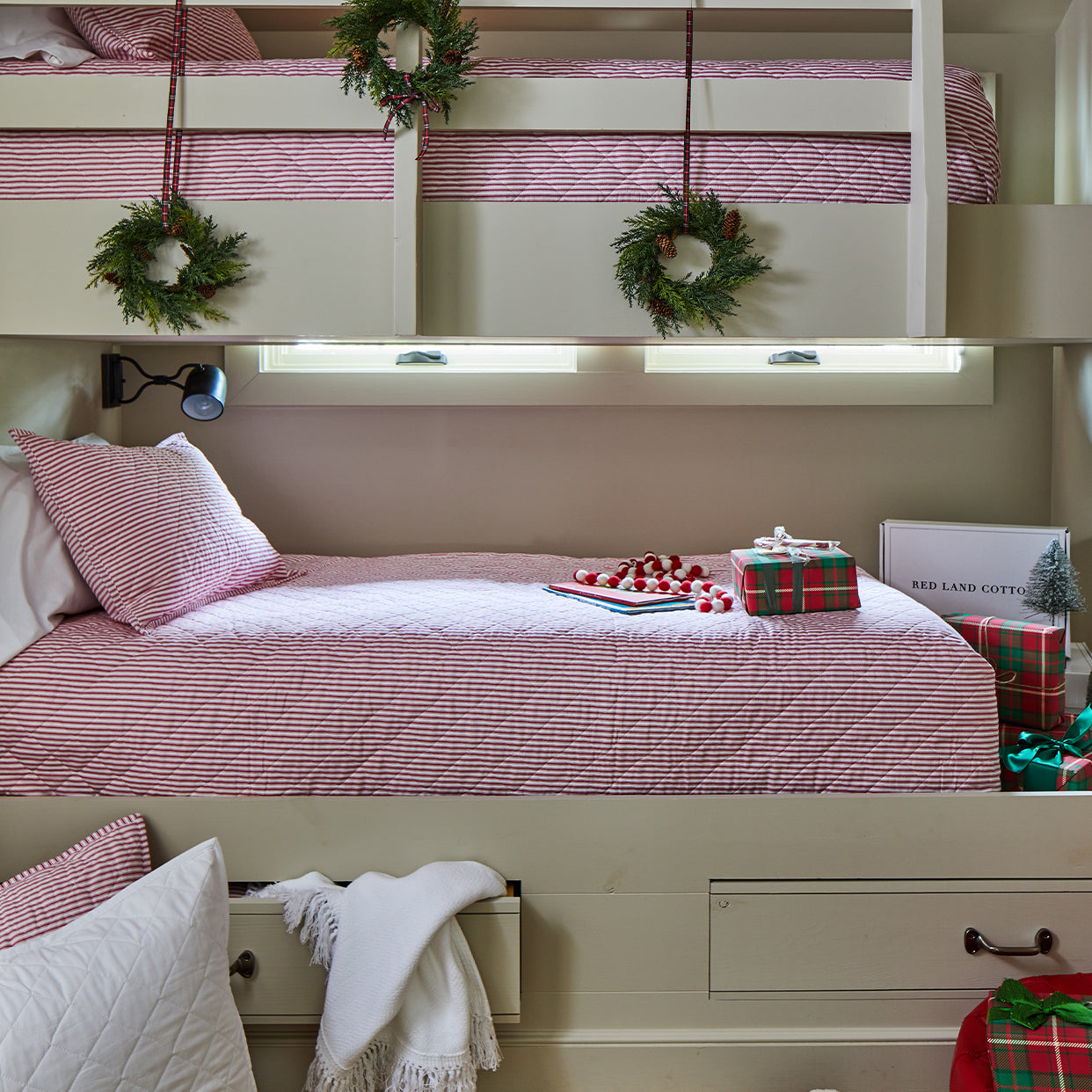 Ticking Stripe Classic Quilt