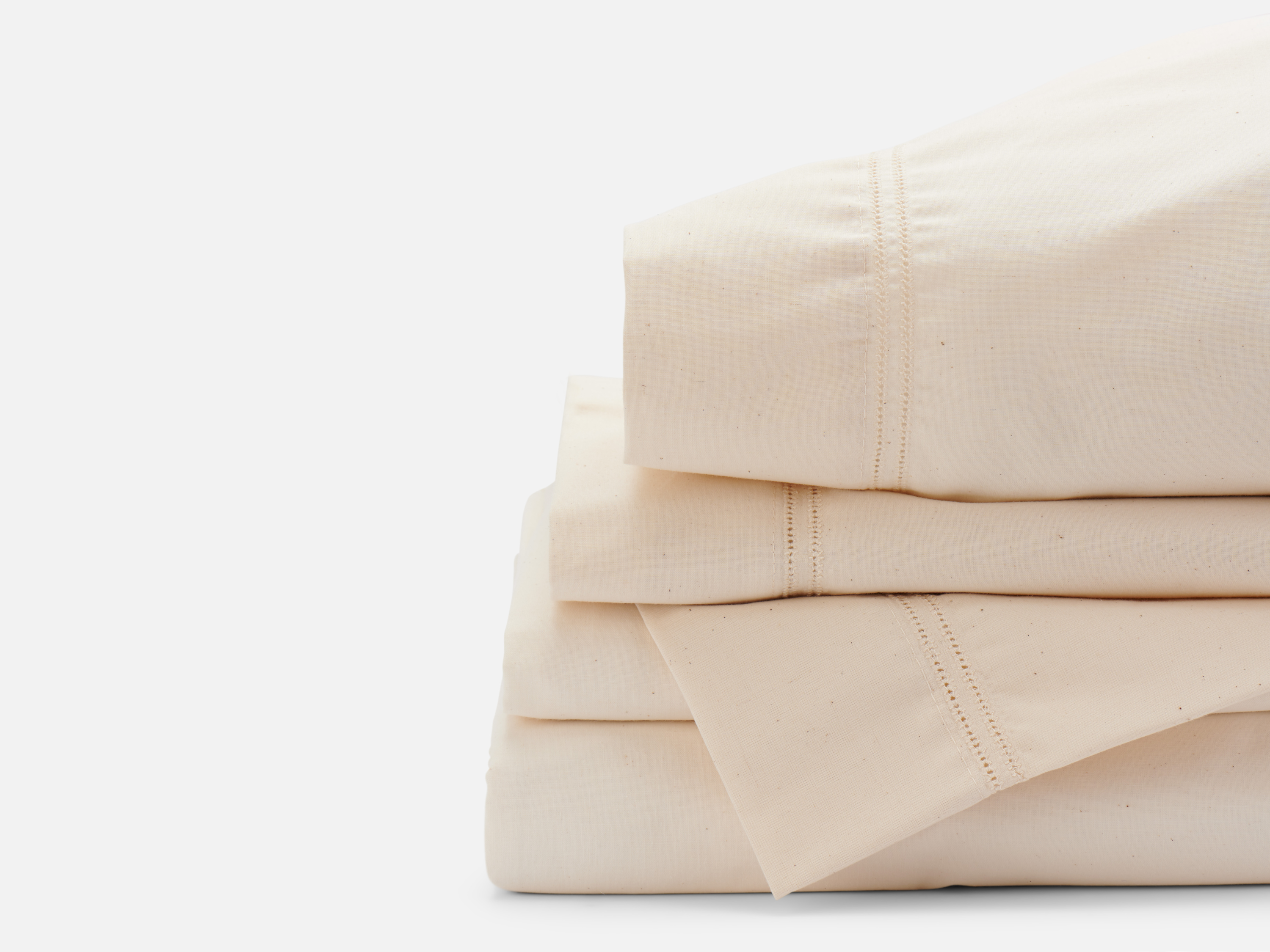 Hemstitched Sheet Sets - Natural