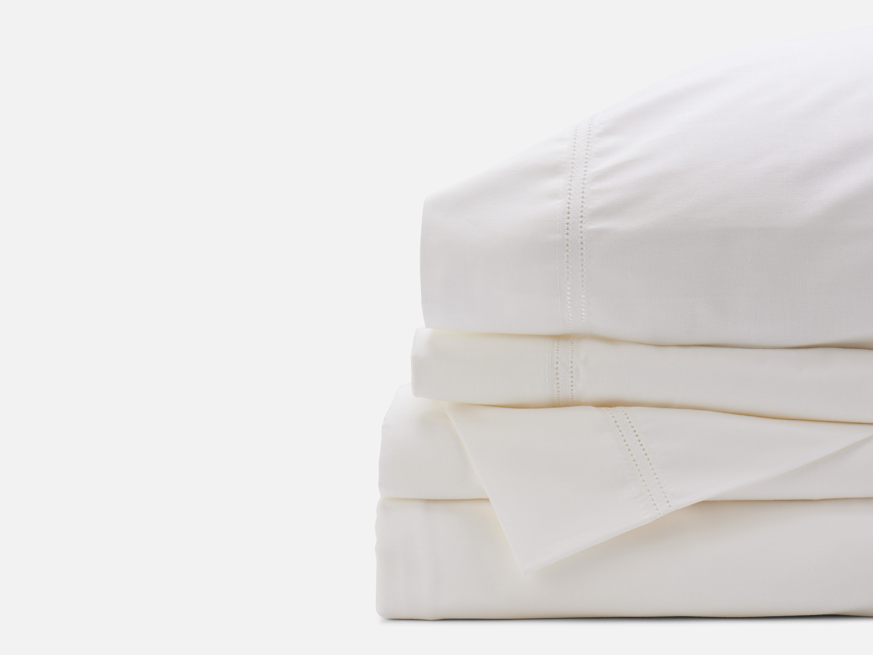 Hemstitched Sheet Sets - White