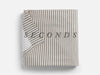 Seconds Ticking Stripe Single Flat Sheet