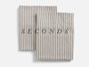 Seconds Ticking Stripe Pillowcase Sets