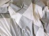 Natural & Ticking Stripe Print Patchwork Duvet Cover