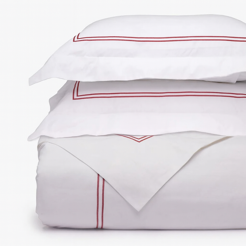 Ella Embroidered Duvet & Shams Bedding Bundle