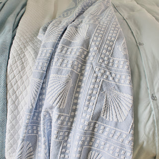 Coastal Blue Throw Blanket