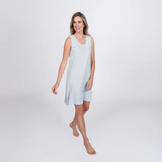 Luxe Knit Gown - Sky Blue