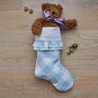 Red Land Christmas Stocking-Statement Gingham