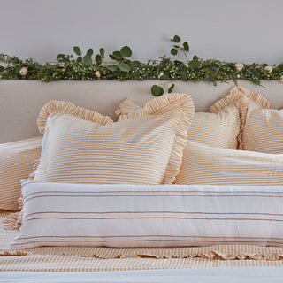 Harvest Gold Stripe Lumbar Pillow Sham - Last Chance & Final Sale!