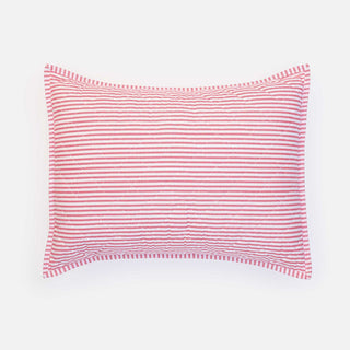 Ticking Stripe Quilted Pillow Sham