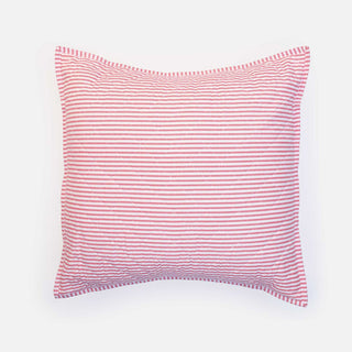 Ticking Stripe Quilted Pillow Sham