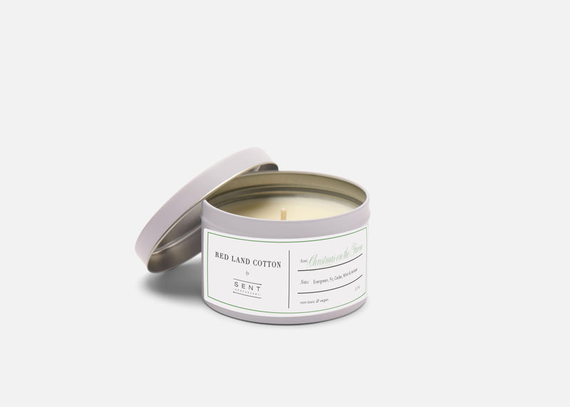 Red Land Cotton Signature Tin Candle