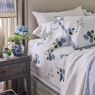Hydrangea Print Pillowcase Set