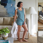 
  
    Luxe Knit Tank Set - Emerald Stripe
  
