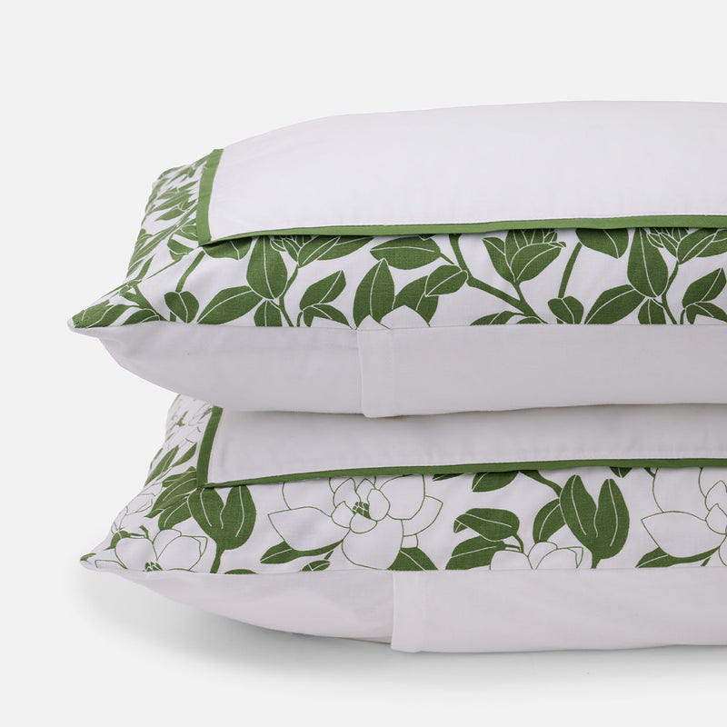 Magnolia Print Pillow Shams