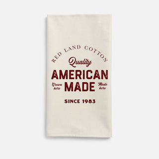 Red Land Cotton Tea Towel