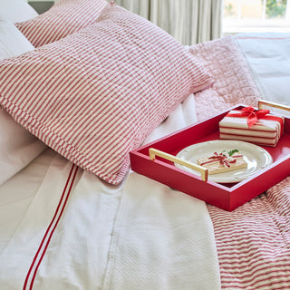 Ticking Stripe Quilt and Shams Bundle