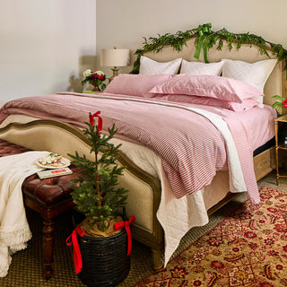 Ticking Stripe Duvet Cover and Shams Bundle