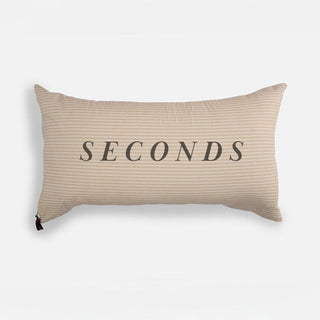 Seconds Sesame Ticking Stripe Pillow Sham with Zipper Closure