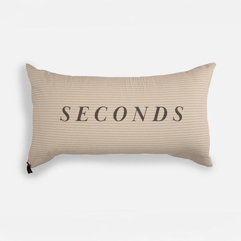Seconds Sesame Ticking Stripe Pillow Sham with Zipper Closure