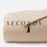 Seconds Sesame Ticking Stripe Duvet Cover with Zipper Closure