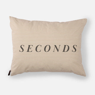 Seconds Sesame Ticking Stripe Pillow Sham with Zipper Closure