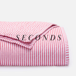 Seconds Ticking Stripe Classic Quilt