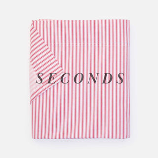 Seconds Ticking Stripe Single Flat Sheet