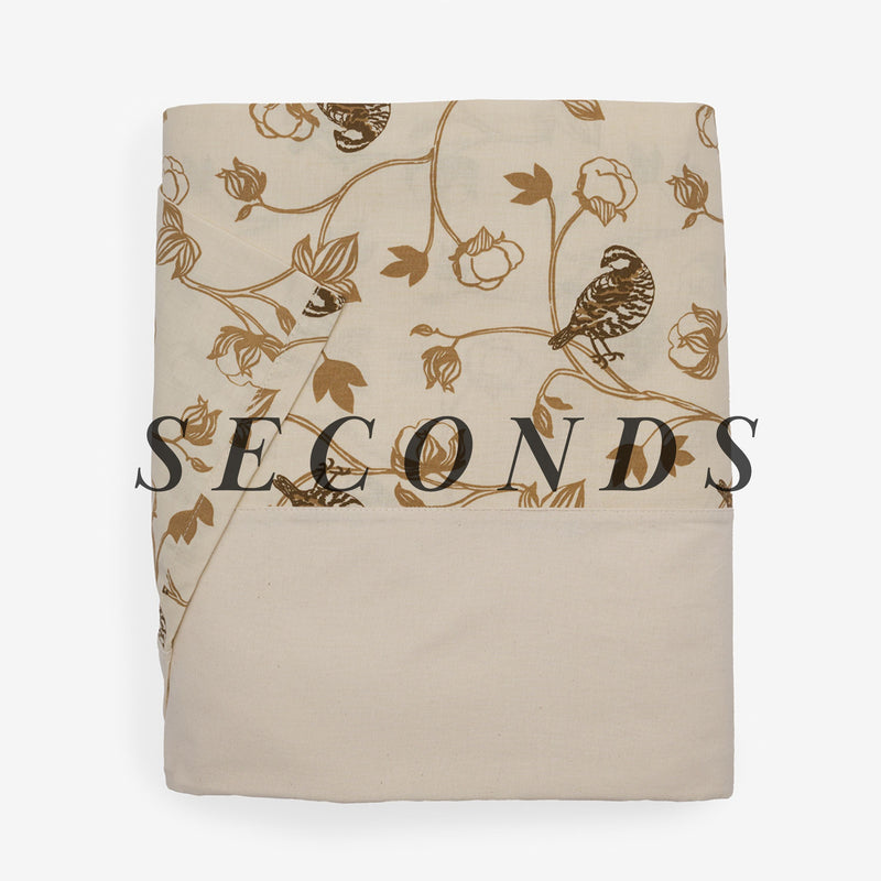 Seconds Cotton & Quail Single Flat Sheet