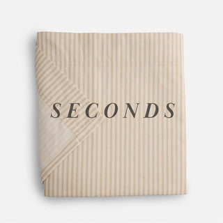 Seconds Ticking Stripe Single Flat Sheet