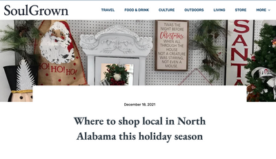 Where To Shop Local in North Alabama this Holiday Season