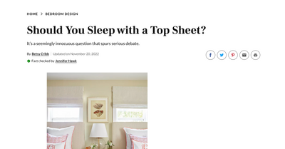 Should You Sleep With A Top Sheet