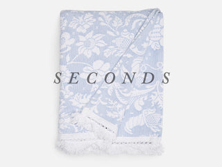 Seconds Powder Blue Matelasse Throw