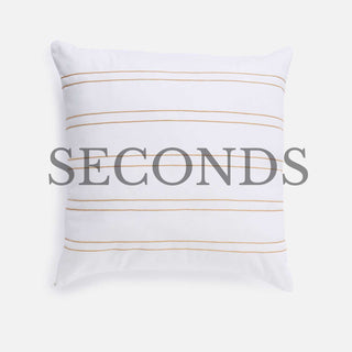 Seconds Harvest Stripe Gold Throw Pillow Shell 20" x 20"