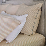 
  
    Sesame Ticking Stripe Duvet Cover & Sham Bundle with Zipper Closure
  
