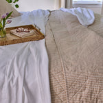 
  
    Ticking Stripe Classic Quilt
  
