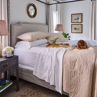 Ticking Stripe Quilt and Shams Bundle