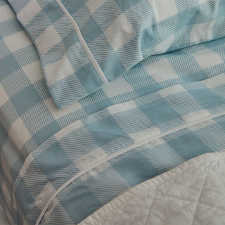 Seconds Statement Gingham Single Flat Sheet