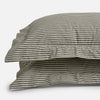 Charcoal Ticking Stripe Pillow Sham