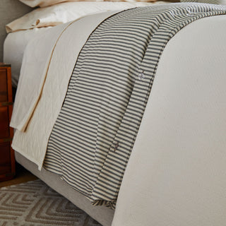 Ticking Stripe Duvet Cover and Shams Bundle
