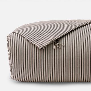 Ticking Stripe Duvet Cover with Zipper Closure