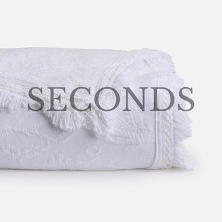 Seconds Classic White Matelasse Bedspread