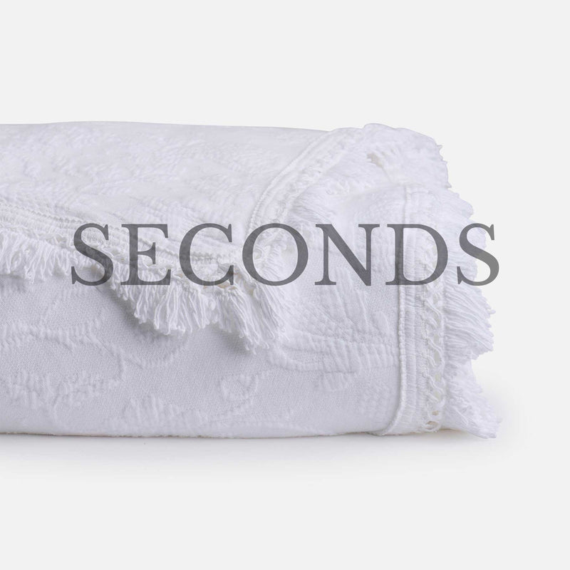 Seconds Classic White Matelasse Bedspread