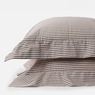 Ticking Stripe Pillow Sham with Zipper Closure