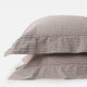 Black and White Ticking Stripe Pillow Sham with Zipper Closure