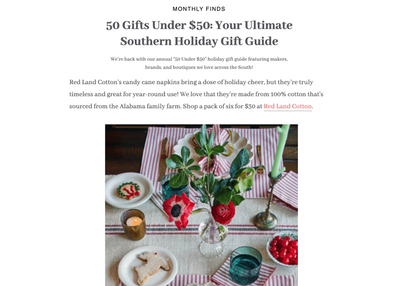 50 Gifts Under $50: Your Ultimate Southern Holiday Gift Guide