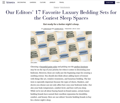 The V-List: Our Editors’ 11 Favorite Luxury Bedding Sets for the Coziest Sleep Spaces