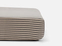 Ticking Stripe Single Fitted Sheet - Charcoal Stripe
