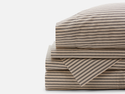 Ticking Stripe Sheet Sets - Charcoal Stripe