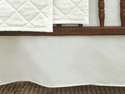 Basic Crib Skirt-White