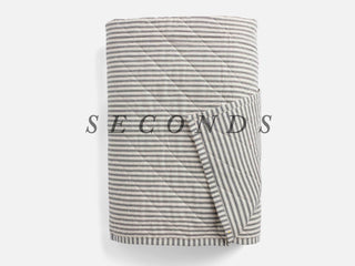 Seconds Ticking Stripe Classic Quilt