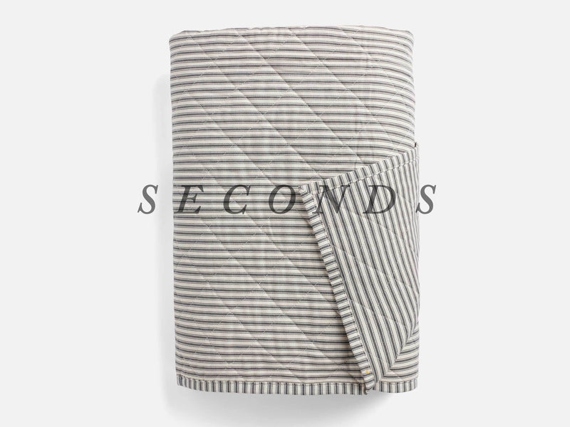 Seconds Ticking Stripe Classic Quilt